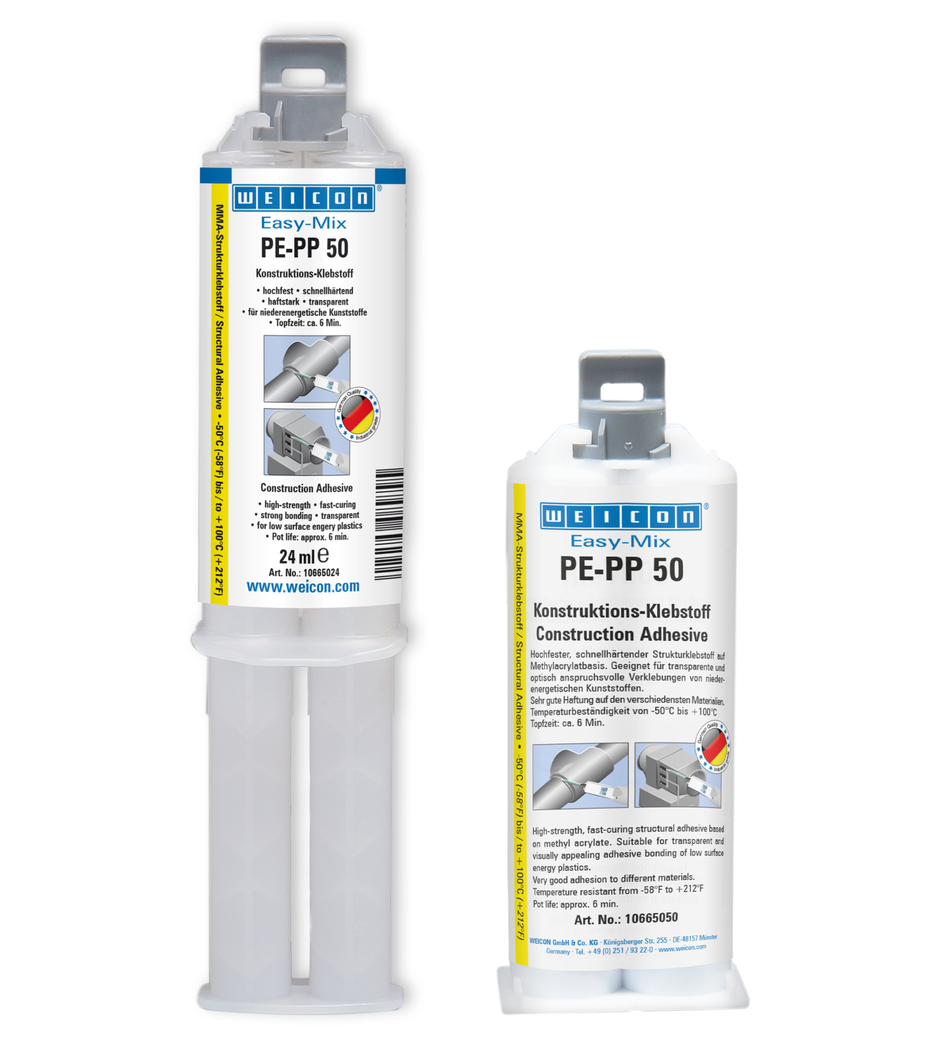 Easy-Mix PE-PP 50 Yapısal Akrilik Yapıştırıcı | construction adhesive based on methyl acrylate for special plastics