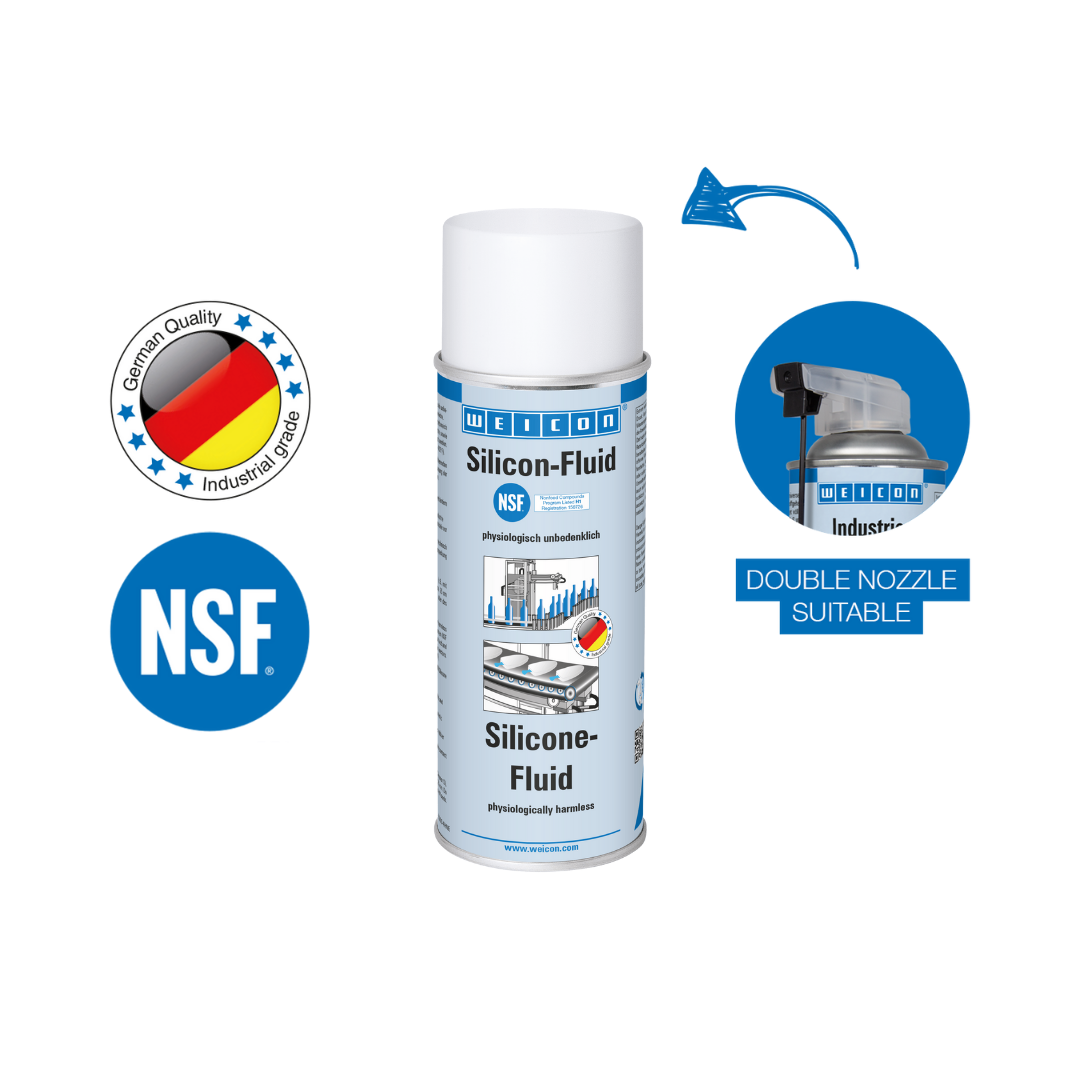 Silikon-Fluid | Gıda sektörü için NSF H1 onaylı çok ayırıcı ve yağlayıcı madde