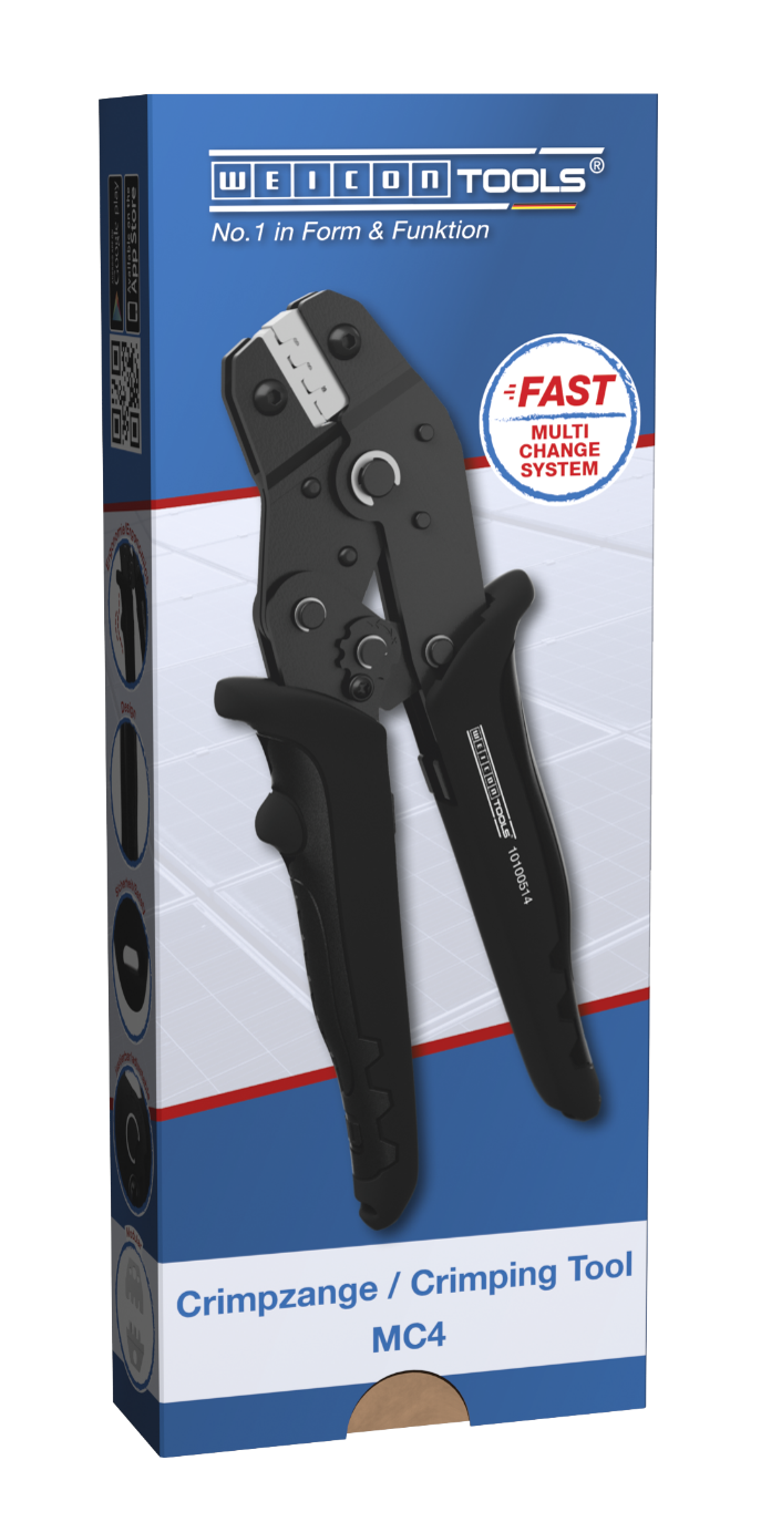 Yüksük Sıkma Pensi MC4 | fotovoltaik sistemlerde MC4 konnektörlerini sıkıştırmak için (2,5, 4 ve 6 mm², AWG 14-10)