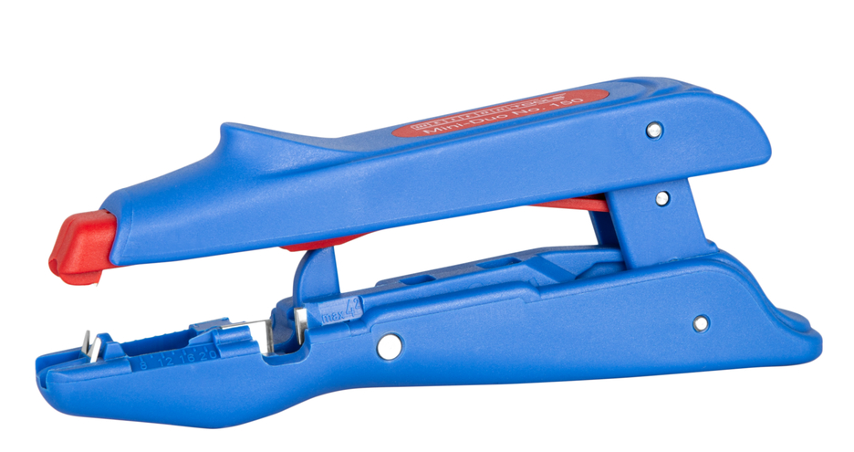 Mini-Duo No. 150 | Tüm yaygın tek damarlı ve çok damarlı iletkenler için I Çalışma aralığı 0,5 – 6,0 mm² I Otomatik sıyırma aleti