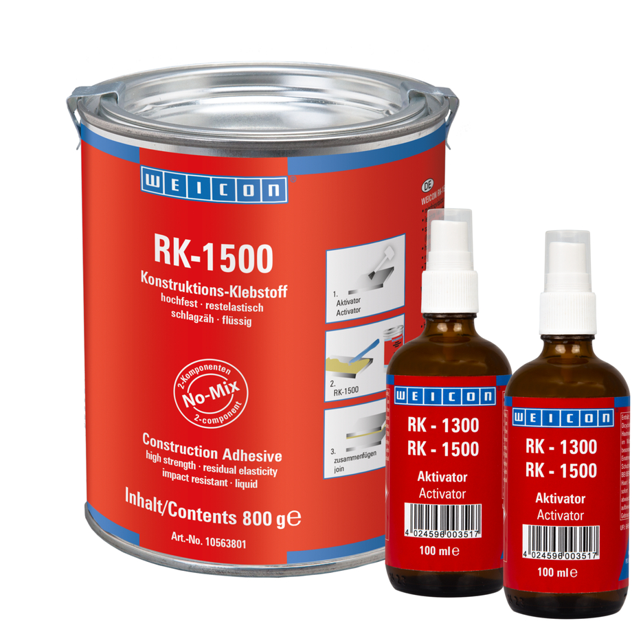 RK-1500 pısal Akrilik Yapıştırıcı | structural acrylic adhesive, liquid no-mix adhesive