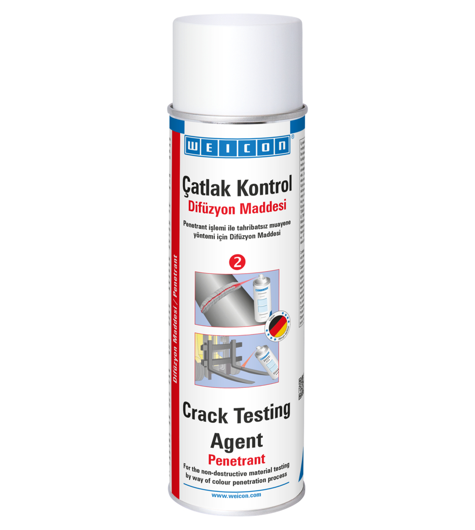Çatlak Kontrol Spreyi Difüzyon Maddesi | Tahribatsız malzeme muayenesi için boya penetrantı