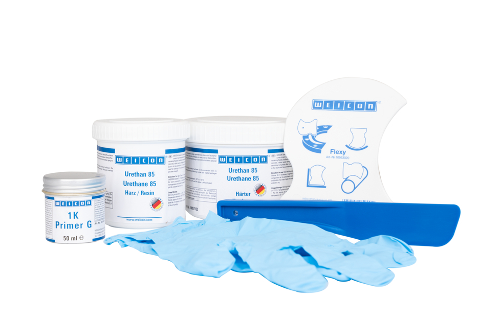 Konveyör Tamir Seti | Kauçuk yüzeyler için poliürea onarım ve kaplama bileşiği, çalışma paketi