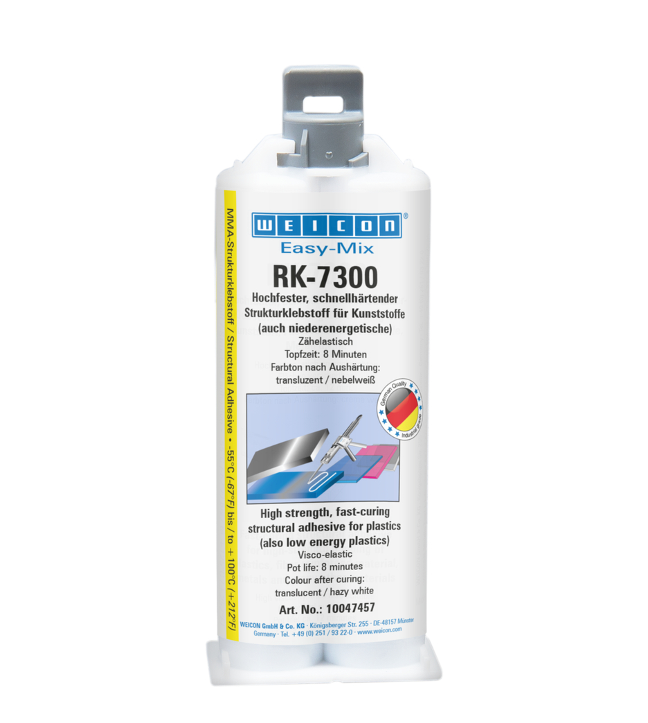Easy-Mix RK-7300 Yapısal Akrilik Yapıştırıcı | Düşük yüzey enerjili plastikler için yapısal akrilik yapıştırıcı