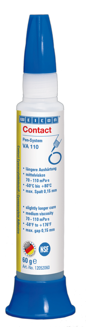 Contact VA 110 Siyanoakrilat Yapıştırıcı | Gıda ve içme suyu sektörü için hızlı yapıştırıcı