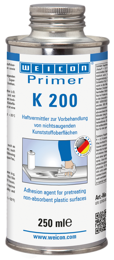 Primer K 200 | Emici olmayan plastik yüzeyler için bağlayıcı madde
